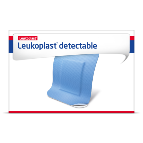 marketing werknemer over Leukoplast detectable – blauwe vingerpleisters en strips