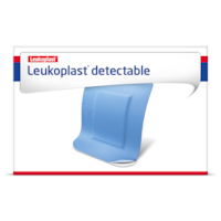 Imagen frontal del paquete de Leukoplast detectable