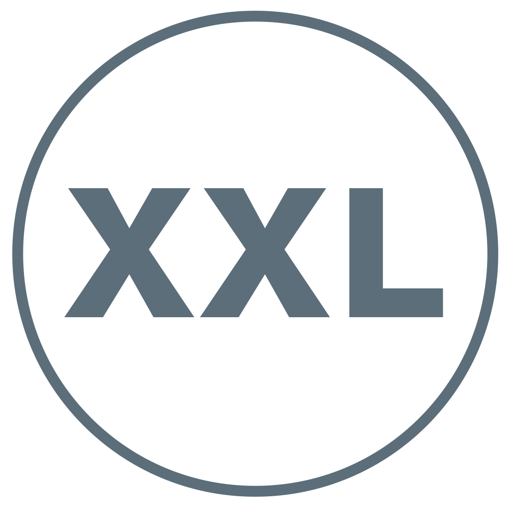 Dimensioni XXL, indicando che questo prodotto può essere utilizzato su ampie aree del corpo.