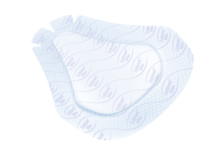 Immagine della medicazione Cutimed® Siltec® Sacrum vista dall’alto 