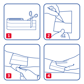 Gebruiksinstructie Leukoplast pleisters