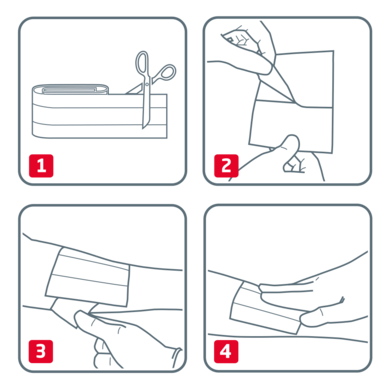How to use Leukoplast bandage strips How to use Leukoplast bandage strips
