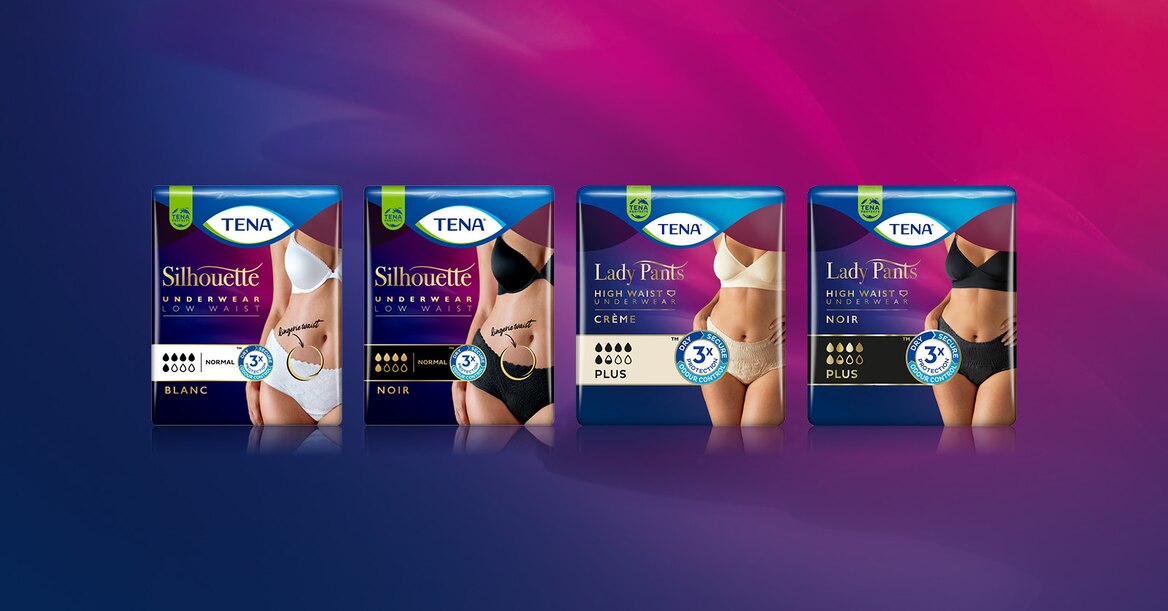 Packs of Silhouette Incontinence underwear