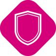 Symbol of a shield representing infection prevention