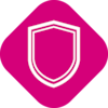 Symbol of a shield representing infection prevention