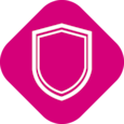 Symbol of a shield representing infection prevention