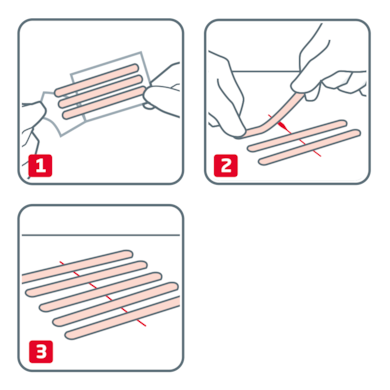 Anwendung von Leukosan Strip Anwendung von Leukosan Strip