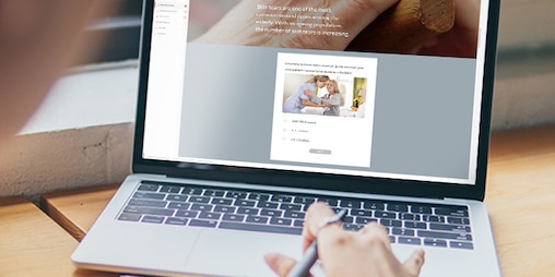 Das Bild zeigt einen geöffneten Laptop.