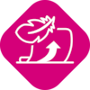 Symbol of a dressing being removed and a feather