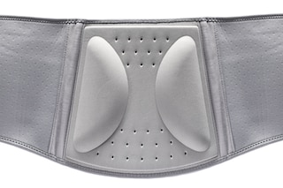 Close-up of pressure pads that provide a massage effect on the Actimove Everyday Supports Back Support with High Density Panel and Adjustable Double Layer Compression
