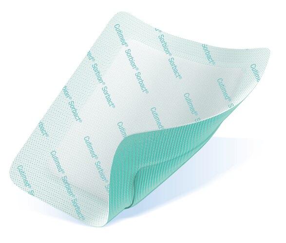 Cutimed® Sorbion® Sorbact®—hydrophobic microbe binding wound dressing