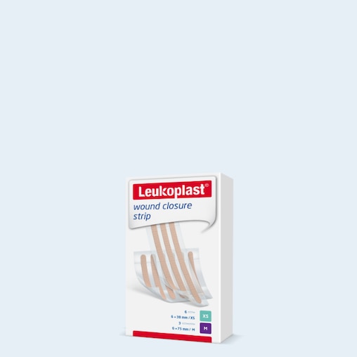 Leukoplast wound closure strip