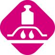 Symbol with a weight on a wound to visualize the outstanding absorption capacity