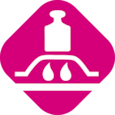 Symbol with a weight on a wound to visualize the outstanding absorption capacity