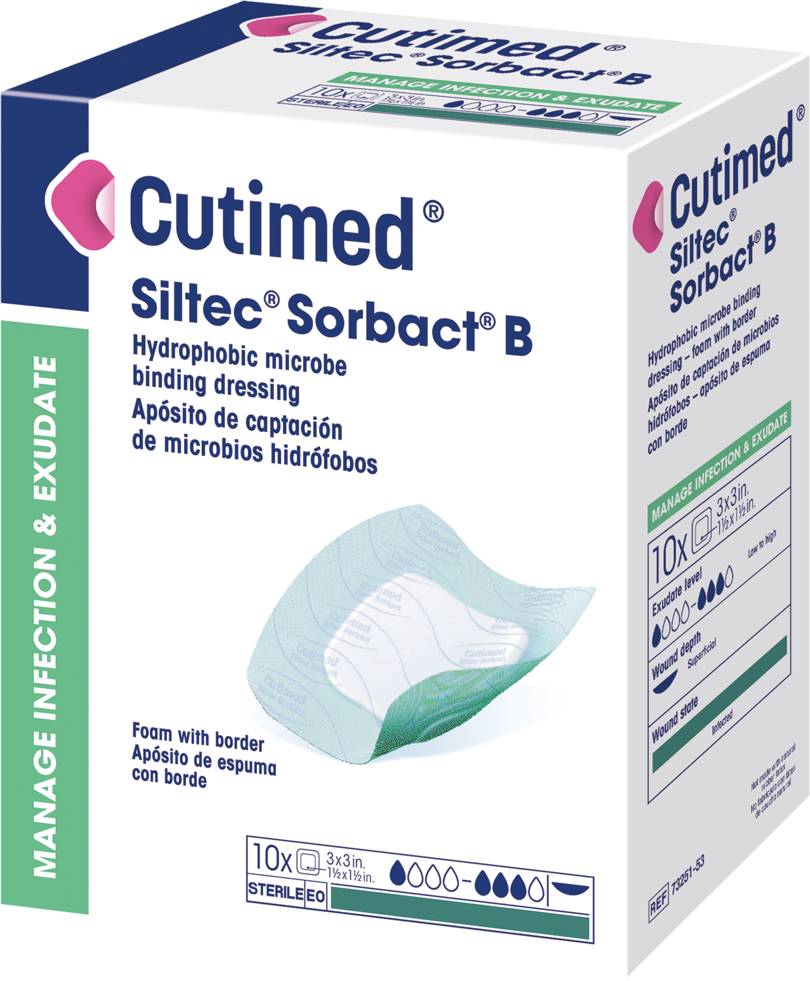 Cutimed Siltec B - Self-Adhesive Atraumatic Foam Dressing