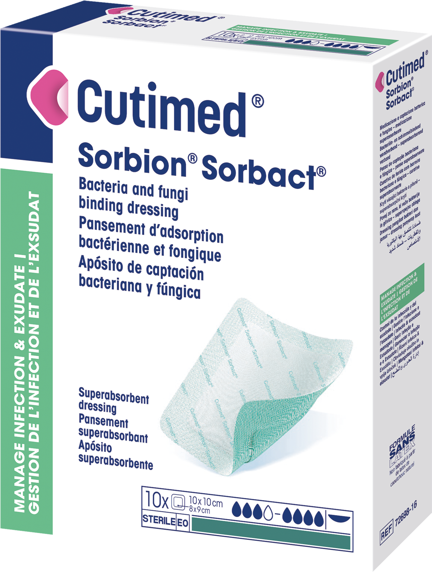 Image showing a packshot of Cutimed® Sorbion® Sorbact