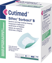 Image showing a packshot of Cutimed® Siltec® Sorbact® B