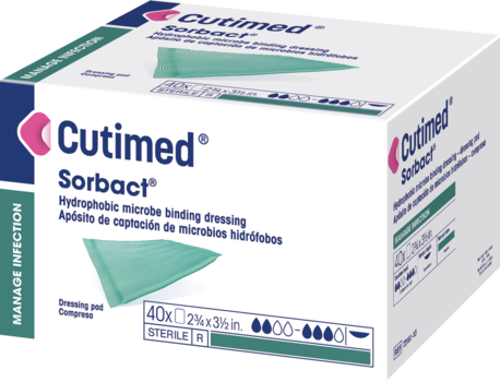 Image showing a packshot of Cutimed® Sorbact® Dressing Pad