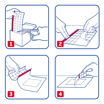Istruzioni per l’uso di Leukoplast Fixomull transparent