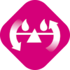 Symbol of water circulation to visualize effective moisture balance
