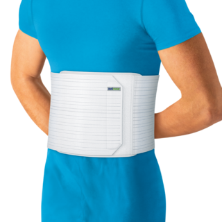 Actimove Professional Line Abdominal Binder Comfort med mjukt foder på modell
