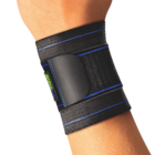 Hand wearing Actimove Sports Edition Wrist Support Elastic Wrap Around in black