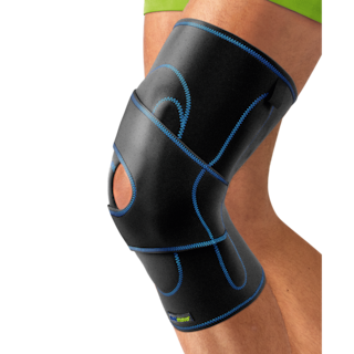 Actimove Sports Edition PF Knee Brace, Lateral Support, Simple Hinges, Condyle Pads, J-Shaped Buttress on knee
