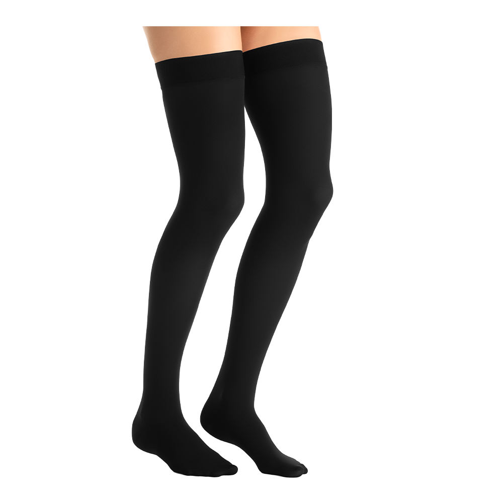 Thigh High Compression Stockings Toeless - Unisex, Opaque, KEKING 15-20mmHg Relief Compression Thigh Highs 20-30mmHg - Jobst | BrightLife Direct