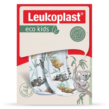 Packshot front view of Leukoplast eco kids