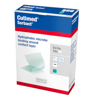 Cutimed Sorbact wound contact layer product package