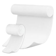 Valikoima tuotekuvia Leukoplast cotton wool -tuotteesta
