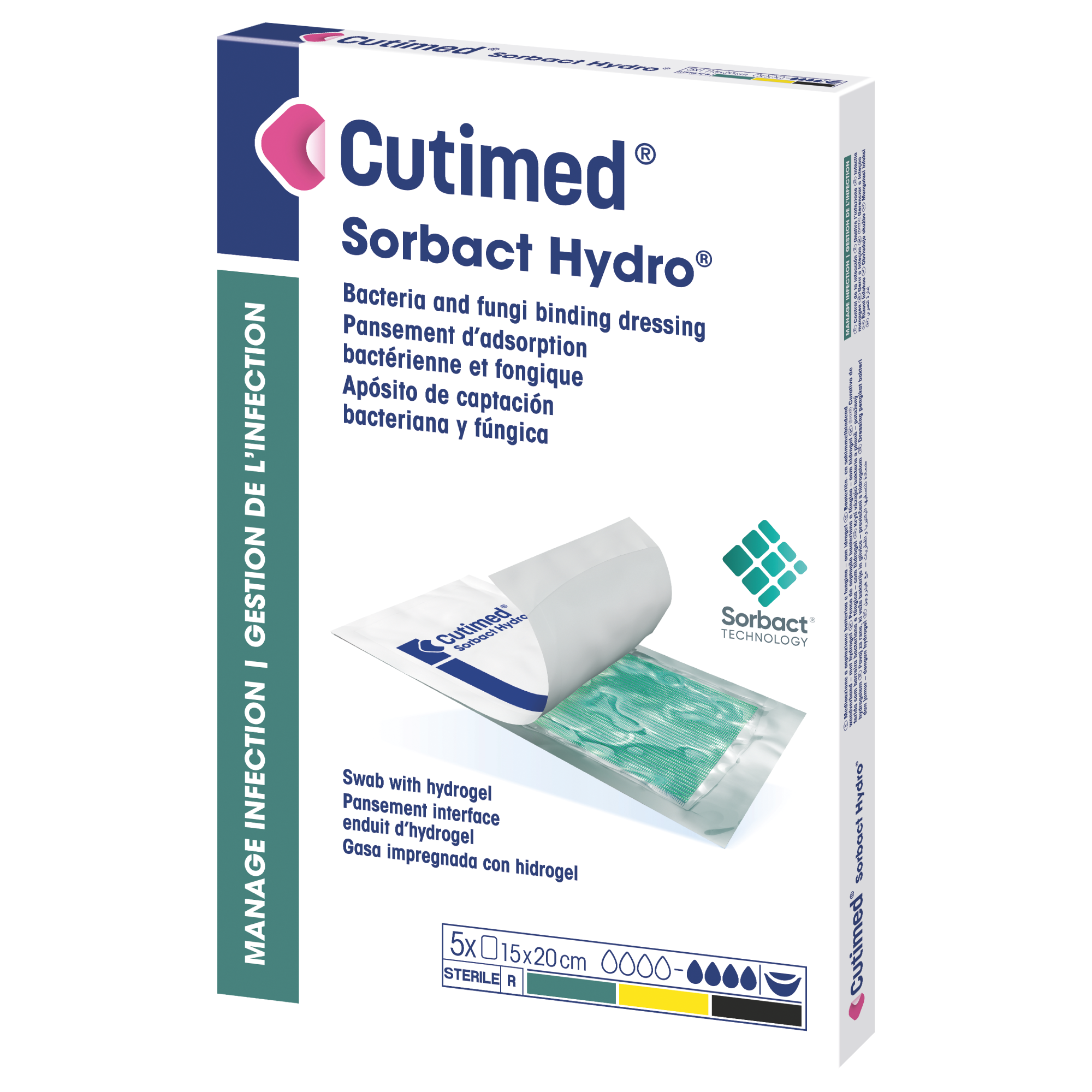 Image showing a packshot of Cutimed® Sorbact® Hydro Image showing a packshot of Cutimed® Sorbact® Hydro