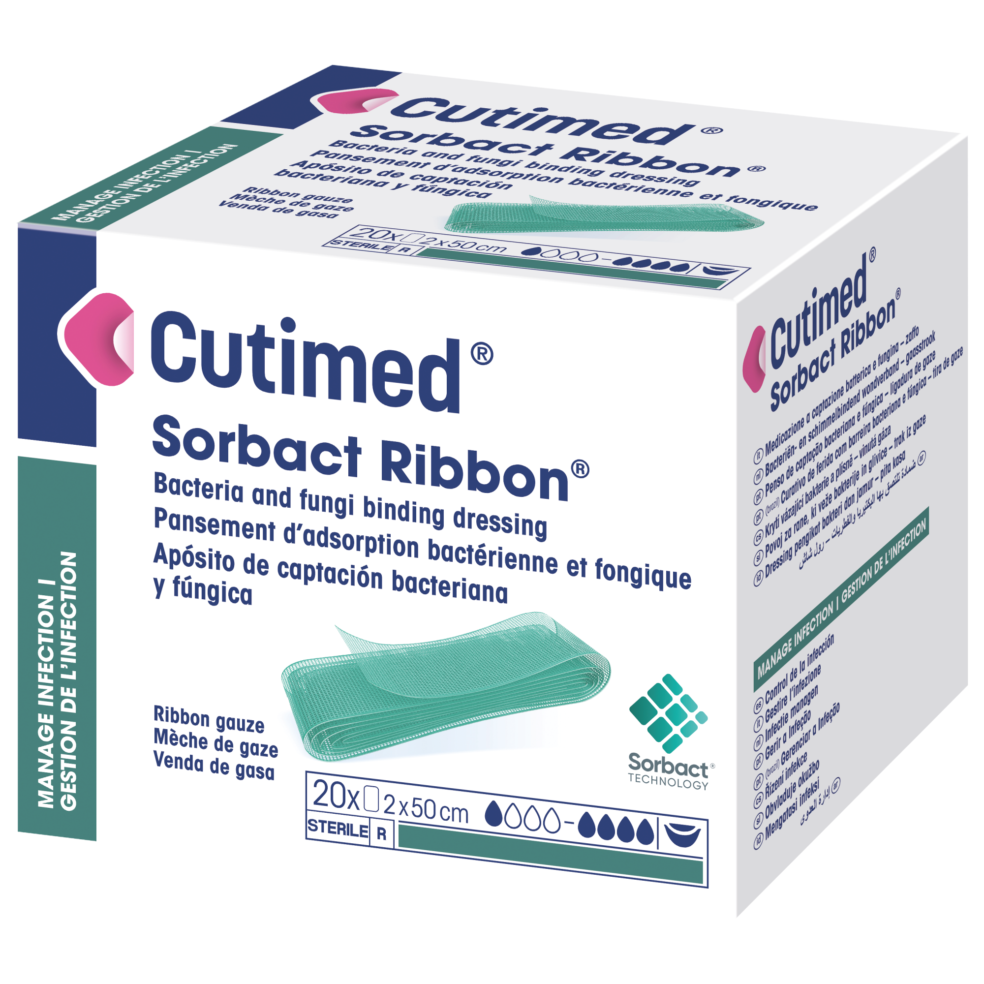 Image showing a packshot of Cutimed® Sorbact® Ribbon Image showing a packshot of Cutimed® Sorbact® Ribbon