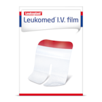 Verpakkingsfoto vooraanzicht van Leukomed I.V.-film van Leukoplast