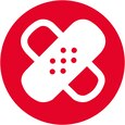 Icon: Patienten, bei denen häufige Verbandwechsel erforderlich sind