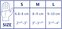 Size chart showing measurements for the Actimove Professional Line Manus Air Wrist Brace. 