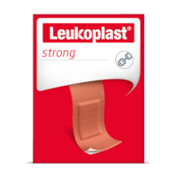 Imagen frontal del paquete de Leukoplast strong