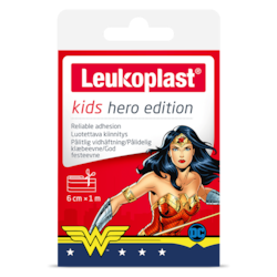 Leukoplast kids hero edition 6 cm x 1 m featuring Wonder Woman