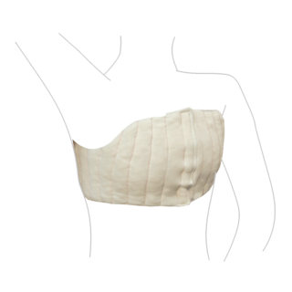 Female wearing a JOBST JoViPad double mastectomy pad.