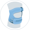 knee strap with two straps