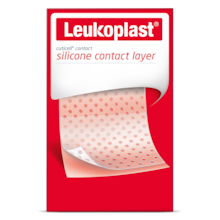Pohľad na balenie Cuticell contact od spoločnosti Leukoplast spredu