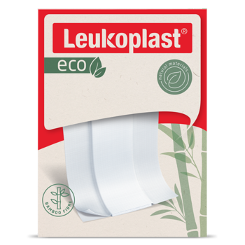Přední pohled na obal produktu Leukoplast eco Dressing Length