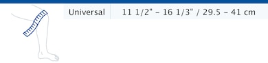 Size chart showing measurements for Actimove Sports Edition Patella Strap Adjustable
Size chart showing measurements for Actimove Sports Edition Patella Strap Adjustable