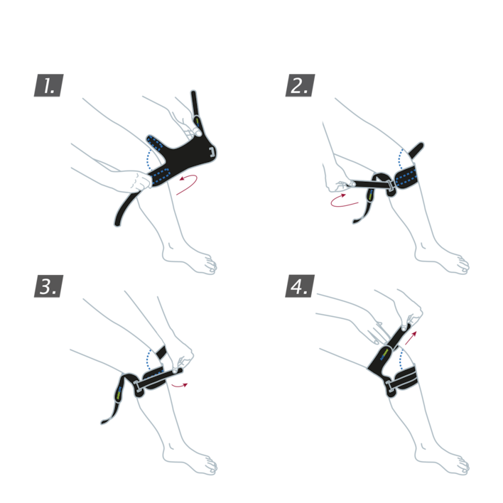 【Sobaq】TL Double-Knee Magnet SPT Sports Edition Dual Knee Strap, Adjustable | Actimove