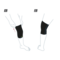 How to put on the Actimove Sports Edition Knee Support Closed Patella: Pull the knee support up your leg and over your knee