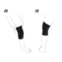 How to put on the Actimove Sports Edition Knee Support Closed Patella: Pull the knee support up your leg and over your knee
