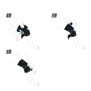 How to put on the Actimove Sports Edition Knee Support Open Patella Adjustable: Wrap the support around your knee and close the straps
How to put on the Actimove Sports Edition Knee Support Open Patella Adjustable: Wrap the support around your knee and close the straps