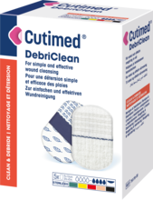 Bilde som viser et pakningsbilde av Cutimed® DebriClean