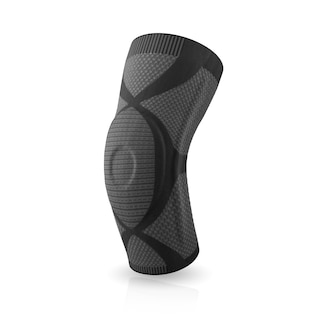 Forside af Actimove Professional Line GenuMotion knæ-støttebind i sort
