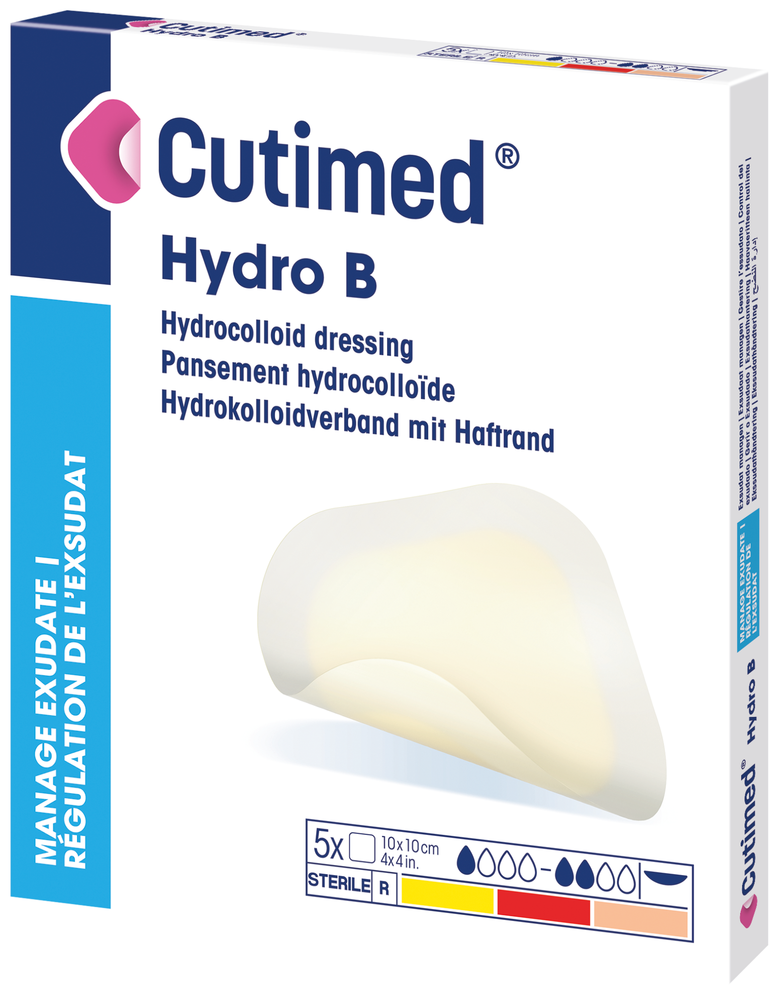 Die Abbildung zeigt einen Packshot von Cutimed Hydro B